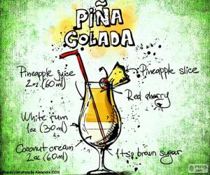 yapboz Piña Colada için reçete